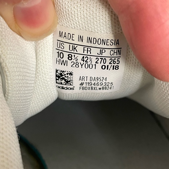 Adidas Cloud Foam Womens White Sneakers Gym Shoes Size 10 Rose Gold - Picture 6 of 7